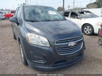  Salvage Chevrolet Trax