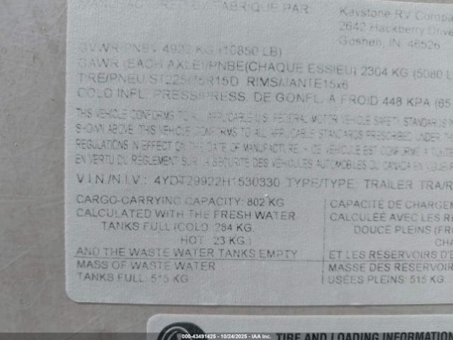 Keystone Sprinter 299ret Image 15