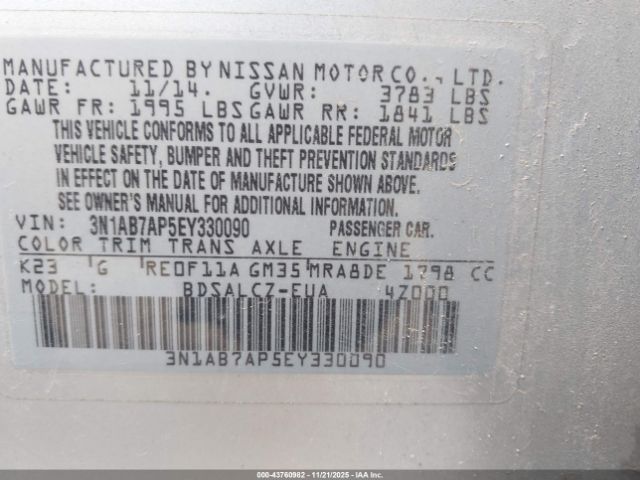 Nissan Sentra S Image 4