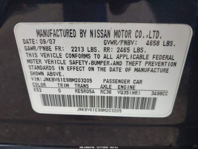 INFINITI G35 Journey Image 9