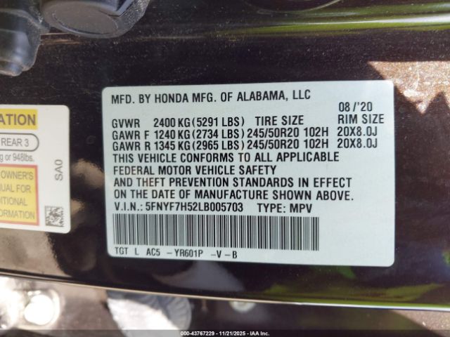 Honda Passport 2wd Ex-l Image 5