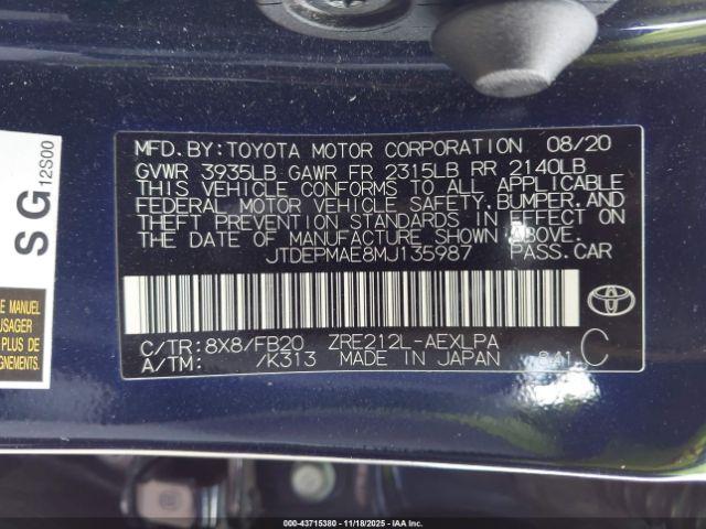 Toyota Corolla Le Image 14