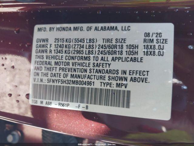 Honda Pilot 2wd Ex Image 10