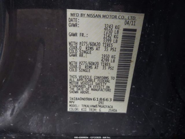 Nissan Armada Platinum Image 11